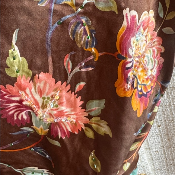 Gold Hawk Silk Cami Lace Border, Washable Silk. NWT - Picture 3 of 4